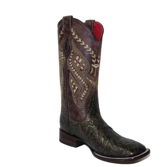 Ferrini Cleopatra Gold Square Toe Cowgirl Boots Women's 9.5 B NEW! - Picture 4 of 16